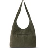 image:imageThe Sak Huntley Hobo Bag  Premium Leather Womens Purse for Everyday amp Travel  Handbag with Shoulder Bag StrapsMoss Suede