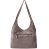 image:imageThe Sak Huntley Hobo Bag  Premium Leather Womens Purse for Everyday amp Travel  Handbag with Shoulder Bag StrapsMushroom Suede
