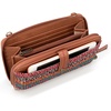 image:imageThe Sak Iris Smartphone Crossbody Bag in Crochet and Faux Leather Convertible Wristlet Purse Design Sunset Stripe
