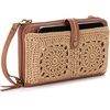 image:imageThe Sak Iris Smartphone Crossbody Purse  Small Womens Cellphone Bag amp Wallet For Everyday Convertible Wristlet With ZipperBamboo Medallion  Crochet