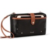 image:imageThe Sak Iris Smartphone Crossbody Purse  Small Womens Cellphone Bag amp Wallet For Everyday Convertible Wristlet With ZipperBlack Onyx  Leather