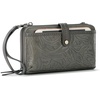 image:imageThe Sak Iris Smartphone Crossbody Purse  Small Womens Cellphone Bag amp Wallet For Everyday Convertible Wristlet With ZipperSlate Leaf  Leather