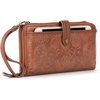 image:imageThe Sak Iris Smartphone Crossbody Purse  Small Womens Cellphone Bag amp Wallet For Everyday Convertible Wristlet With ZipperTobacco Emboss  Leather