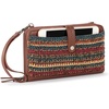 image:imageThe Sak Iris Smartphone Crossbody Purse  Small Womens Cellphone Bag amp Wallet For Everyday Convertible Wristlet With ZipperWoodland Stripe  Crochet