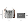 image:imageThe Sak Los Feliz Crossbody Purse  Womens Leather Handbag For Everyday amp Travel  Cross Body With Adjustable Shoulder StrapDark Silver