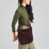 image:imageThe Sak Los Feliz Crossbody Purse  Womens Leather Handbag For Everyday amp Travel  Cross Body With Adjustable Shoulder StrapMahogany Suede