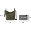 image:imageThe Sak Los Feliz Crossbody Purse  Womens Leather Handbag For Everyday amp Travel  Cross Body With Adjustable Shoulder StrapMoss Suede