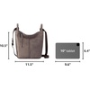 image:imageThe Sak Los Feliz Crossbody Purse  Womens Leather Handbag For Everyday amp Travel  Cross Body With Adjustable Shoulder StrapMushroom Suede