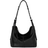image:imageThe Sak Los Feliz Hobo Purse  Premium Large Leather Womens Handbag for Everyday amp Travel  Durable Purse With Zipper PocketBlack