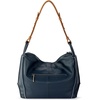 image:imageThe Sak Los Feliz Hobo Purse  Premium Large Leather Womens Handbag for Everyday amp Travel  Durable Purse With Zipper PocketIndigo