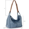 image:imageThe Sak Los Feliz Hobo Purse  Premium Large Leather Womens Handbag for Everyday amp Travel  Durable Purse With Zipper PocketMaritime