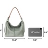 image:imageThe Sak Los Feliz Hobo Purse  Premium Large Leather Womens Handbag for Everyday amp Travel  Durable Purse With Zipper PocketMeadow