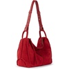 image:imageThe Sak Los Feliz Hobo Purse  Premium Large Leather Womens Handbag for Everyday amp Travel  Durable Purse With Zipper PocketScarlet Suede