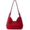 image:imageThe Sak Los Feliz Hobo Purse  Premium Large Leather Womens Handbag for Everyday amp Travel  Durable Purse With Zipper PocketScarlet Suede
