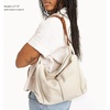 image:imageThe Sak Los Feliz Hobo Purse  Premium Large Leather Womens Handbag for Everyday amp Travel  Durable Purse With Zipper PocketStone