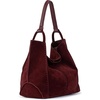 image:imageThe Sak Los Feliz Large Tote Bag  Womens Purse For Everyday Travel Beach Bag  Roomy Handbag With Shoulder Bag StrapBlack Cherry Suede