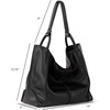 image:imageThe Sak Los Feliz Large Tote Bag  Womens Purse For Everyday Travel Beach Bag  Roomy Handbag With Shoulder Bag StrapBlack Pebble
