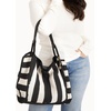 image:imageThe Sak Los Feliz Large Tote Bag  Womens Purse For Everyday Travel Beach Bag  Roomy Handbag With Shoulder Bag StrapBlack Stripe