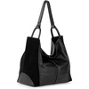 image:imageThe Sak Los Feliz Large Tote Bag  Womens Purse For Everyday Travel Beach Bag  Roomy Handbag With Shoulder Bag StrapBlack Suede Block