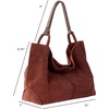 image:imageThe Sak Los Feliz Large Tote Bag  Womens Purse For Everyday Travel Beach Bag  Roomy Handbag With Shoulder Bag StrapCinnamon Suede