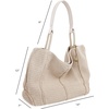 image:imageThe Sak Los Feliz Large Tote Bag  Womens Purse For Everyday Travel Beach Bag  Roomy Handbag With Shoulder Bag StrapEcru