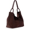 image:imageThe Sak Los Feliz Large Tote Bag  Womens Purse For Everyday Travel Beach Bag  Roomy Handbag With Shoulder Bag StrapMahogany Suede
