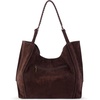 image:imageThe Sak Los Feliz Large Tote Bag  Womens Purse For Everyday Travel Beach Bag  Roomy Handbag With Shoulder Bag StrapMahogany Suede