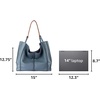 image:imageThe Sak Los Feliz Large Tote Bag  Womens Purse For Everyday Travel Beach Bag  Roomy Handbag With Shoulder Bag StrapMaritime Pebble