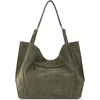 image:imageThe Sak Los Feliz Large Tote Bag  Womens Purse For Everyday Travel Beach Bag  Roomy Handbag With Shoulder Bag StrapMoss Suede