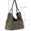 image:imageThe Sak Los Feliz Large Tote Bag  Womens Purse For Everyday Travel Beach Bag  Roomy Handbag With Shoulder Bag StrapMoss Suede