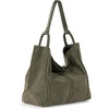 image:imageThe Sak Los Feliz Large Tote Bag  Womens Purse For Everyday Travel Beach Bag  Roomy Handbag With Shoulder Bag StrapMoss Suede