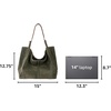 image:imageThe Sak Los Feliz Large Tote Bag  Womens Purse For Everyday Travel Beach Bag  Roomy Handbag With Shoulder Bag StrapMoss Suede