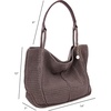 image:imageThe Sak Los Feliz Large Tote Bag  Womens Purse For Everyday Travel Beach Bag  Roomy Handbag With Shoulder Bag StrapMushroom