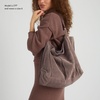 image:imageThe Sak Los Feliz Large Tote Bag  Womens Purse For Everyday Travel Beach Bag  Roomy Handbag With Shoulder Bag StrapMushroom Suede