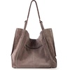 image:imageThe Sak Los Feliz Large Tote Bag  Womens Purse For Everyday Travel Beach Bag  Roomy Handbag With Shoulder Bag StrapMushroom Suede