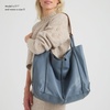 image:imageThe Sak Los Feliz Large Tote Bag  Womens Purse For Everyday Travel Beach Bag  Roomy Handbag With Shoulder Bag StrapNeutral Suede Block