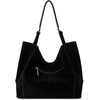 image:imageThe Sak Los Feliz Large Tote Bag  Womens Purse For Everyday Travel Beach Bag  Roomy Handbag With Shoulder Bag StrapNeutral Suede Block
