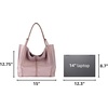image:imageThe Sak Los Feliz Large Tote Bag  Womens Purse For Everyday Travel Beach Bag  Roomy Handbag With Shoulder Bag StrapRosewood