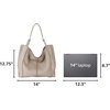 image:imageThe Sak Los Feliz Large Tote Bag  Womens Purse For Everyday Travel Beach Bag  Roomy Handbag With Shoulder Bag StrapSand