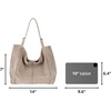 image:imageThe Sak Los Feliz Large Tote Bag  Womens Purse For Everyday Travel Beach Bag  Roomy Handbag With Shoulder Bag StrapSand Suede