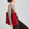 image:imageThe Sak Los Feliz Large Tote Bag  Womens Purse For Everyday Travel Beach Bag  Roomy Handbag With Shoulder Bag StrapScarlet Suede