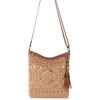 image:imageThe Sak Lucia Crossbody Bag in Crochet Convertible Purse with Adjustable Shoulder StrapBamboo Medallion