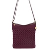 image:imageThe Sak Lucia Crossbody Bag in Crochet Convertible Purse with Adjustable Shoulder StrapBlack Cherry Weave