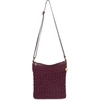 image:imageThe Sak Lucia Crossbody Bag in Crochet Convertible Purse with Adjustable Shoulder StrapBlack Cherry Weave