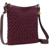 image:imageThe Sak Lucia Crossbody Bag in Crochet Convertible Purse with Adjustable Shoulder StrapBlack Cherry Weave