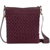 image:imageThe Sak Lucia Crossbody Bag in Crochet Convertible Purse with Adjustable Shoulder StrapBlack Cherry Weave