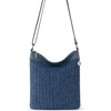 image:imageThe Sak Lucia Crossbody Bag in Crochet Convertible Purse with Adjustable Shoulder StrapDenim Tonal Straw