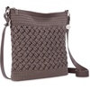 image:imageThe Sak Lucia Crossbody Bag in Crochet Convertible Purse with Adjustable Shoulder StrapMushroom Cozy Weave
