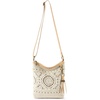 image:imageThe Sak Lucia Crossbody Bag in Crochet Convertible Purse with Adjustable Shoulder StrapNatural Medallion