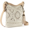image:imageThe Sak Lucia Crossbody Bag in Crochet Convertible Purse with Adjustable Shoulder StrapNatural Medallion